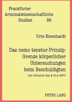 bokomslag nemo tenetur-Prinzip