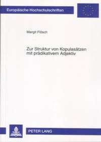 bokomslag Zur Struktur Von Kopulasaetzen Mit Praedikativem Adjektiv
