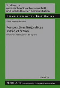 bokomslag Perspectivas Linguesticas Sobre El Refrn