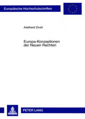 bokomslag Europa-Konzeptionen Der Neuen Rechten