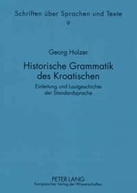 bokomslag Historische Grammatik Des Kroatischen
