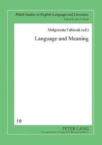bokomslag Language and Meaning