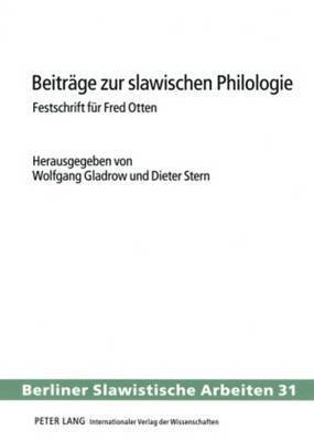 bokomslag Beitraege Zur Slawischen Philologie