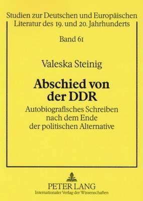 bokomslag Abschied Von Der Ddr