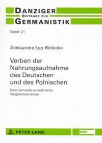 bokomslag Verben Der Nahrungsaufnahme Des Deutschen Und Des Polnischen