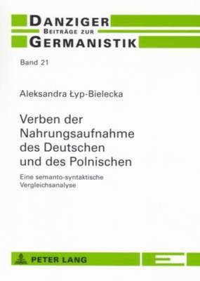 Verben Der Nahrungsaufnahme Des Deutschen Und Des Polnischen 1