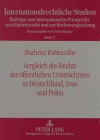 bokomslag Vergleich Des Rechts Der Oeffentlichen Unternehmen in Deutschland, Iran Und Polen