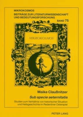 bokomslag «Sub Specie Aeternitatis»