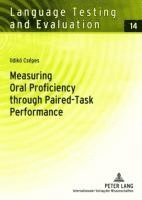 bokomslag Measuring Oral Proficiency through Paired-Task Performance