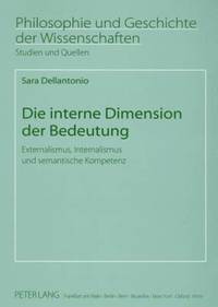 bokomslag Die Interne Dimension Der Bedeutung