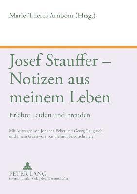 bokomslag Josef Stauffer - Notizen aus meinem Leben