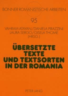 Uebersetzte Texte Und Textsorten in Der Romania 1