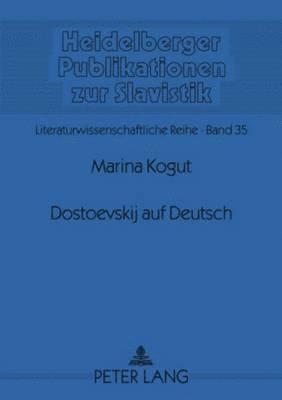 bokomslag Dostoevskij auf Deutsch