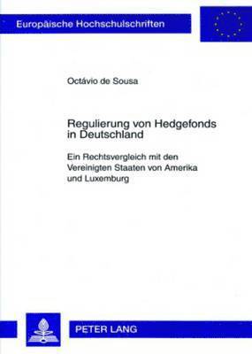 bokomslag Regulierung Von Hedgefonds in Deutschland