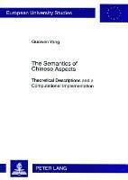 The Semantics of Chinese Aspects 1