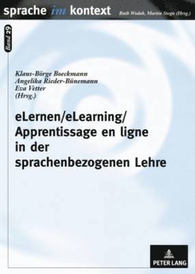 bokomslag Elernen/Elearning/Apprentissage En Ligne in Der Sprachenbezogenen Lehre