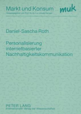 bokomslag Personalisierung Internetbasierter Nachhaltigkeitskommunikation