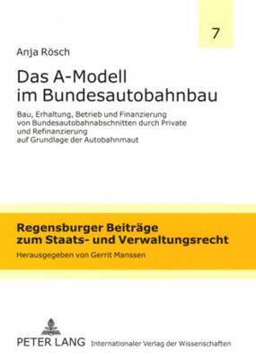 bokomslag Das A-Modell Im Bundesautobahnbau