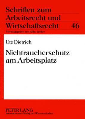 bokomslag Nichtraucherschutz Am Arbeitsplatz