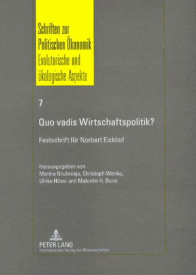 bokomslag Quo vadis Wirtschaftspolitik?