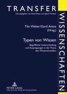 bokomslag Typen Von Wissen