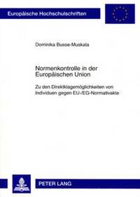 bokomslag Normenkontrolle in Der Europaeischen Union