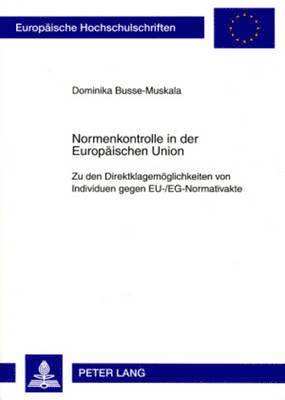 Normenkontrolle in Der Europaeischen Union 1