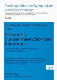 bokomslag Antworten Auf Den Internationalen Terrorismus