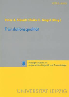 bokomslag Translationsqualitaet