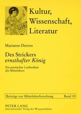 bokomslag Des Strickers «Ernsthafter Koenig»