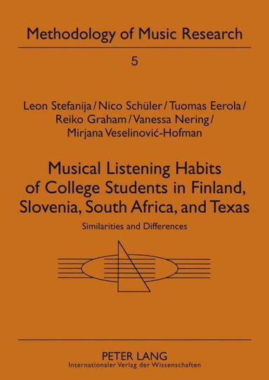 bokomslag Musical Listening Habits of College Students in Finland, Slovenia, South Africa, and Texas