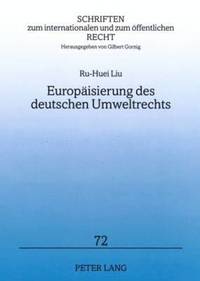 bokomslag Europaeisierung Des Deutschen Umweltrechts