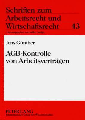 bokomslag Agb-Kontrolle Von Arbeitsvertraegen