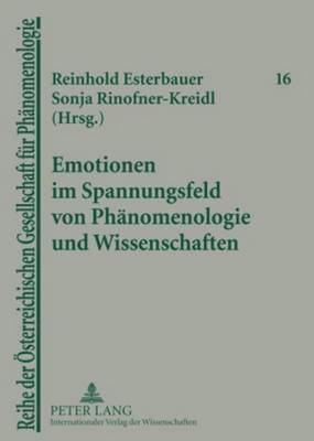 bokomslag Emotionen Im Spannungsfeld Von Phaenomenologie Und Wissenschaften