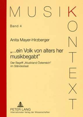 bokomslag '...Ein Volk Von Alters Her Musikbegabt'