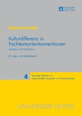 bokomslag Kulturdifferenz in Fachtextsortenkonventionen