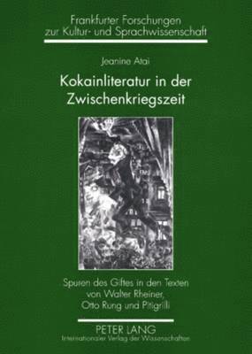 bokomslag Kokainliteratur in Der Zwischenkriegszeit