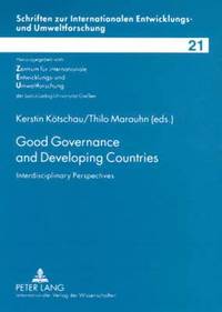 bokomslag Good Governance and Developing Countries