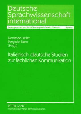 Italienisch-Deutsche Studien Zur Fachlichen Kommunikation 1