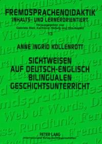 bokomslag Sichtweisen Auf Deutsch-Englisch Bilingualen Geschichtsunterricht
