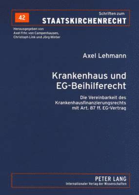 bokomslag Krankenhaus Und Eg-Beihilferecht