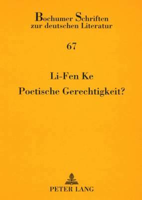 bokomslag Poetische Gerechtigkeit?