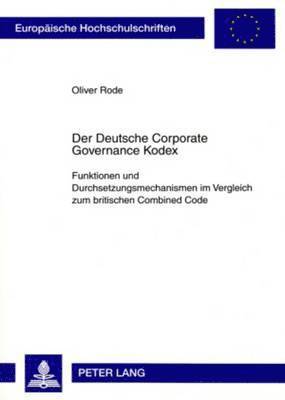 Der Deutsche Corporate Governance Kodex 1