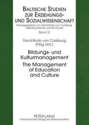 Bildungs- und Kulturmanagement- The Management of Education and Culture 1