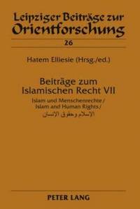 bokomslag Beitraege zum Islamischen Recht VII