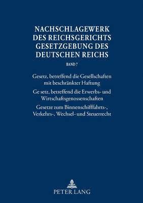 bokomslag Nachschlagewerk Des Reichsgerichts - Gesetzgebung Des Deutschen Reichs