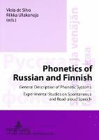 bokomslag Phonetics of Russian and Finnish