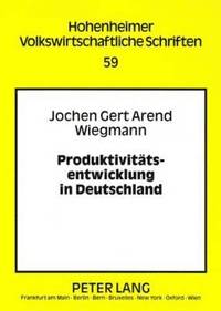 bokomslag Produktivitaetsentwicklung in Deutschland