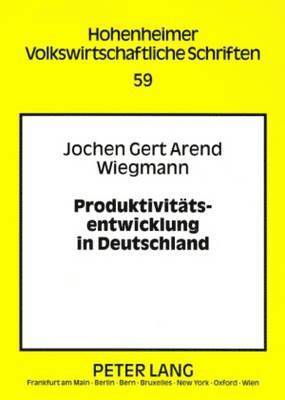 bokomslag Produktivitaetsentwicklung in Deutschland