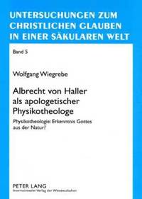 bokomslag Albrecht Von Haller ALS Apologetischer Physikotheologe